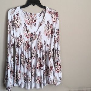 Free People Floral Top